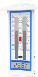Max Min Thermometer Measure Maximum Minimum Temperatures Indoor Outdoor Garden G - Picture 1 of 12