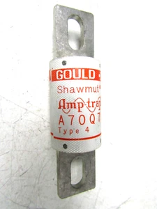 GOULD SHAWMUT AMP TRAP 70 AMP SICHERUNG 700 VAC A70Q70 TYP 4 - Bild 1 von 8
