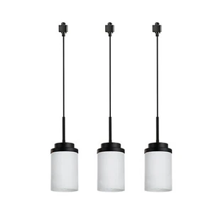 H-Type Track Lighting 3-Pack, Modern Black Track Pendant Light Fixtures with ... - Picture 1 of 9