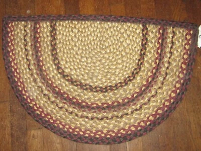 Earth Rug Braided Slice Rug Black Brown - Image 1 of 3