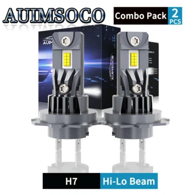 2Pcs H7 LED Headlight Bulbs High Beam For Hyundai Azera 2006-2017 Super Bright - Image 1 of 4