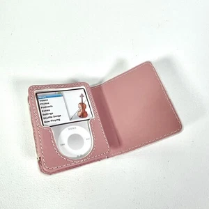 iPod Nano Case 3rd Gen Pink Leather PU - Picture 1 of 4