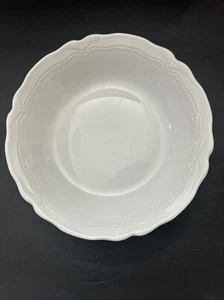 BERNARDAUD & CO. Limoges Harcourt Soup Bowls 9-1/2” White - Picture 1 of 6
