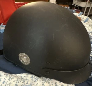 Harley-Davidson Motorcycle Half Helmet Small DOT Skull Medallion - Picture 1 of 7