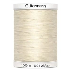 Gutermann Sew-all Poly All Purpose 1000m/1094yds Eggshell # 729949-22 - Picture 1 of 1