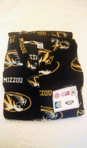 NEW NCAA MIZZOU MISSOURI TIGERS MEN FOOTIE PAJAMAS L XL NWT Cover