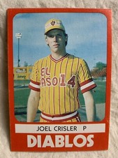 1980 El Paso Diablos Minor League TCMA #11 Joel Crisler M3
