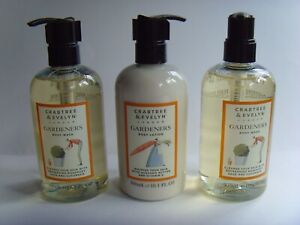 Crabtree & Evelyn Gardeners Collection two Body Wash 300mls, One Body Lotion