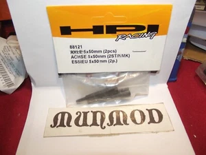 Hpi 88121 Steel Axle 5x50mm 2pcs Nitro Monster King - Picture 1 of 6