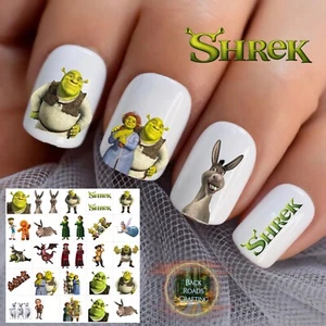 Shrek Waterslide Nail Decals Set Of 50 Instructions & Bonus - Picture 1 of 5