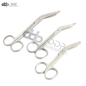 3 Lister Bandage Scissors 4.5"+5.5"+7.5" Surgical Instruments - Bild 1 von 3