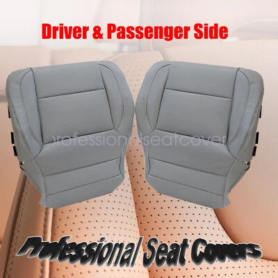 For 2014-2019 Chevy Suburban Driver & Passenger Bottom Seat Cover Dark Ash Gray Foto 1 de 4