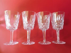 Set 4 Vintage Waterford Crystal Lismore Water Goblet 6 7/8" Tall  8 oz. - Picture 1 of 24