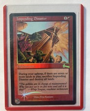 Magic The Gathering ✨IMPENDING DISASTER FOIL ✨Urza's Legacy NM/M RARE MTG NP