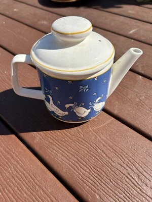 Vintage country Blue goose Teapot  - Imagem 1 de 4