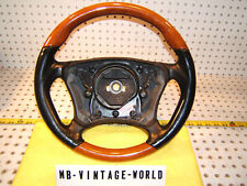Mercedes W220 00-06 Black leather Eucalyptus ERGONOMIC Steering 1 Wheel,NO bag