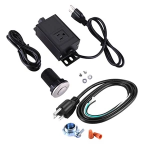 Kit de interruptor de aire para eliminación de basura con kit de cable de alimentación fregadero eliminador de residuos - Imagen 1 de 12