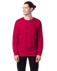 Hanes Men's ComfortSoft Essential-T 100% Cotton Long Sleeve S-3XL T-Shirt R5286 - Picture 1 of 23