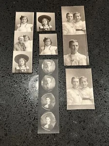 Vintage 1890 - 1900’s Photo booth strip photos, Sisters Mom & Dad - Picture 1 of 6