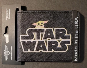 BUCKLE DOWN STAR WARS BI-FOLD MEN'S WALLET "GROGU" LICENSED!! - Picture 1 of 2
