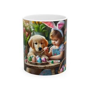 Easter Ceramic Mug - Paint Your World With Love - Bild 1 von 9