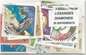 Lot timbres thematique " Losanges " - Picture 1 of 1