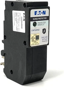 USED Eaton CHPSURGE Surge Protective Device Type 2 120/240V 2 Pole - Picture 1 of 2