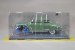 ZT1235 voiture 1/24 voitures Tintin La studebaker garage Simoun pays or noir - Picture 1 of 6