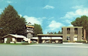 Sunset Motel Located in Brevard NC North Carolina Postcard - Picture 1 of 2