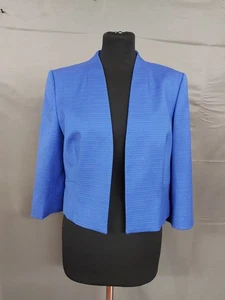 HOBBS blue cropped jacket size 12 - Picture 1 of 4