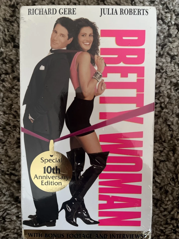 Vintage Pretty Woman Factory Sealed VHS Cassette Tape Minty Foto 1 de 4