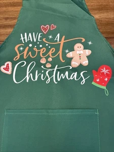 Weihnachten Backschürze verstellbar Küchenschürze "Have A Sweet Christmas" - Bild 1 von 3