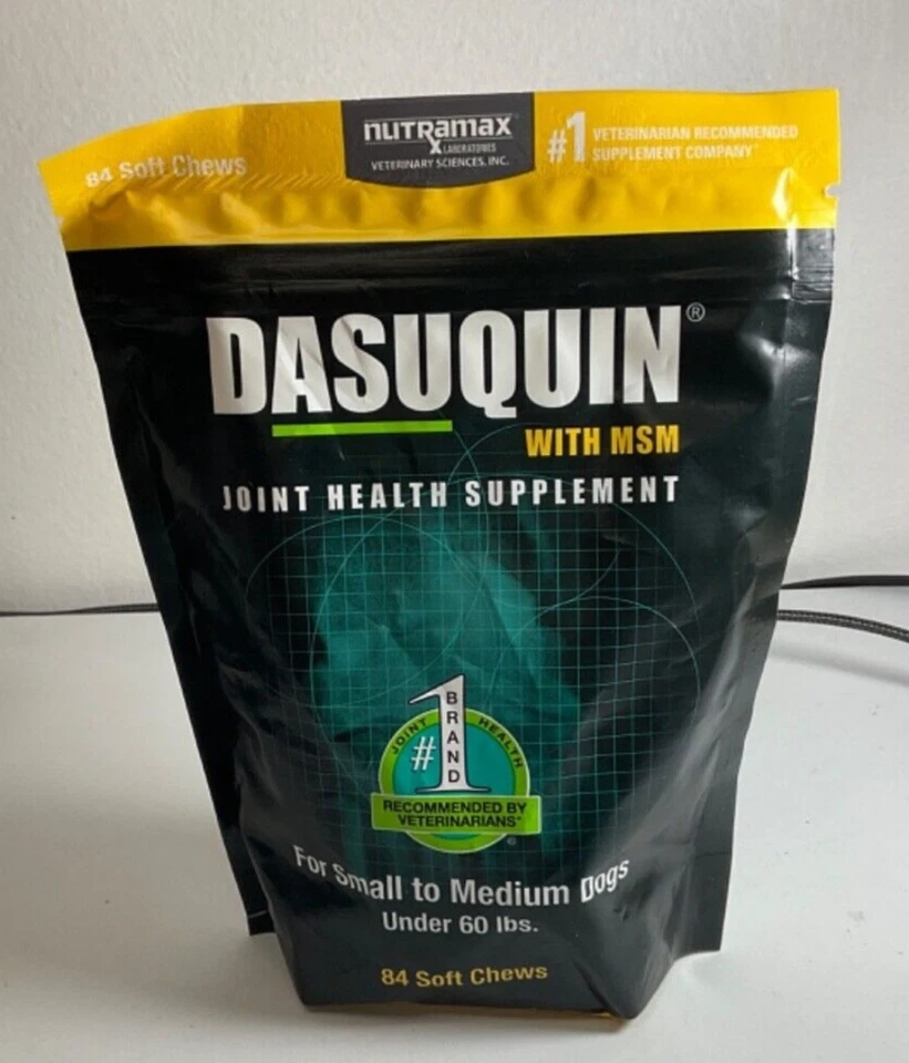 BRANDED Dasuquin Joint Health Supplement for Dogs With Glucosamine MSM 84 count Exp 2027