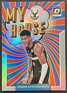 2021-22 Panini Donruss Optic - My House Giannis Antetokounmpo #4 Holo Prizm - Picture 1 of 2