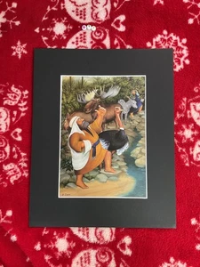 Rare Beryl Cook Art print , Mounted , Printed 1981 , Rarer Early Artwork - Picture 1 of 4