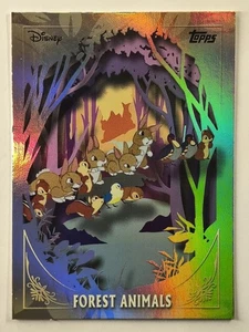 2025 Topps Disney Wonder Furry Friends Insert #FF-1 Forest Animals Snow White - Picture 1 of 2