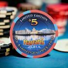 Harrah's Joliet Illinois 5Th Anniversary Limited Edition $5 Casino Chip