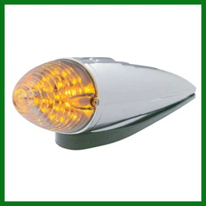Watermelon 1000 Torpedo Cab 19 Amber Clear LED Light Chrome for Trucks Set of 7 - Picture 1 of 2