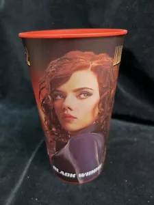 Iron Man 2 Film 7/11 Werbe BIG Schluck 44oz rote Tasse SCHWARZE WITWE - Bild 1 von 5