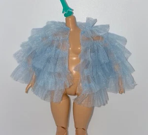 Barbie Extra #9 Doll Curvy Outfit Jacket Accessory Blue Ruffled Tulle Coat NEW - Picture 1 of 6