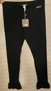 Matilda Jane Blue Ruffle Bottom Legging Pant Size 16 Girls 95% Cotton New - Picture 1 of 5