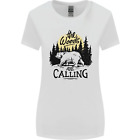 The Woods Calling Camping Trekking Bear Womens Wider Cut T-Shirt