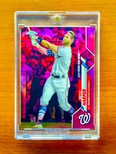 Bryce Harper RARE PINK REFRACTOR INVESTMENT CARD SSP TOPPS CHROME HOF MVP MINT