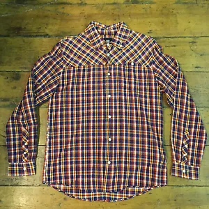 Insight New Long Sleeve Check Shirt Navy Red size S, M,L. - Picture 1 of 1