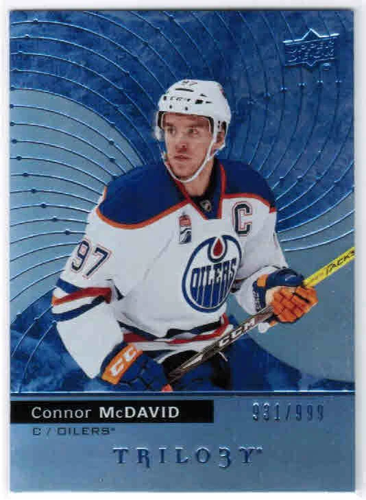 17/18 UD TRILOGY HOCKEY BASE BLUE FOIL PARALLEL CARDS (#1-50) U-Pick From List - Image 1 of 1