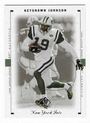 1999 Upper Deck SP Authentic Keyshawn Johnson New York Jets Football Card #59 - Image 1 of 2