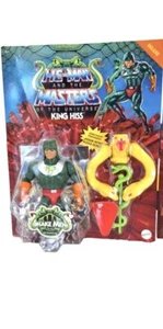 MOTU Origins King Hiss DELUXE Spanish Unpunched Card New Masters USA Vendor