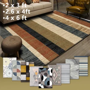Contemporary Area Rugs Velvet Kitchen Room Carpet Floor Door Mat Runner Non-slip - Picture 1 of 34