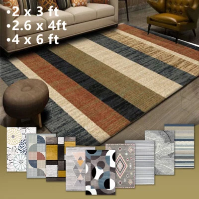 Contemporary Area Rugs Velvet Kitchen Room Carpet Floor Door Mat Runner Non-slip - Image 1 of 4