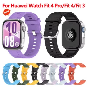 Correa de muñeca de silicona de repuesto para Huawei Watch Fit 3/Fit 4/Fit 4 Pro NUEVA - Imagen 1 de 26